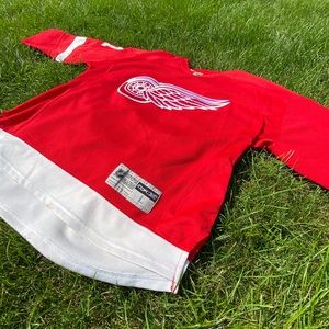 Detroit Red Wings 81 Marian Hossa Home Jersey